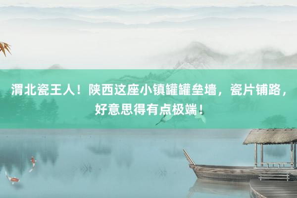 渭北瓷王人！陕西这座小镇罐罐垒墙，瓷片铺路，好意思得有点极端！