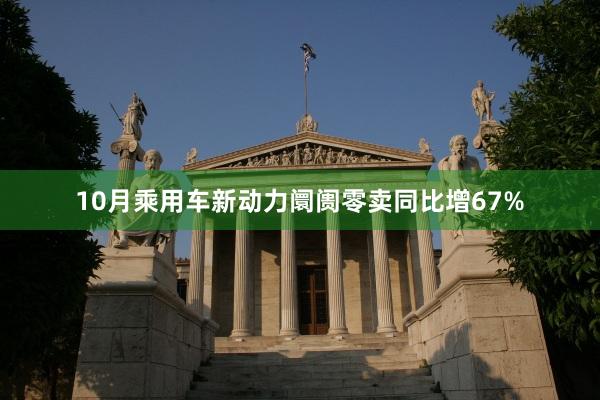 10月乘用车新动力阛阓零卖同比增67%