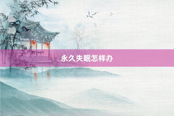 永久失眠怎样办